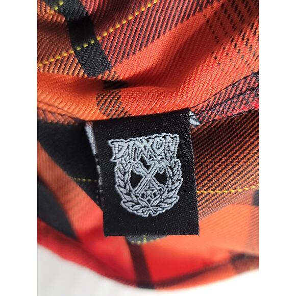 Dixxon Flannel ShirtMens S The Terror Lowest of the Low Red Plaid Button Down - Picture 7 of 9